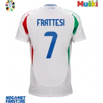 Italija Davide Frattesi #7 Gostujuci Dres EP 2024 Kratak Rukav